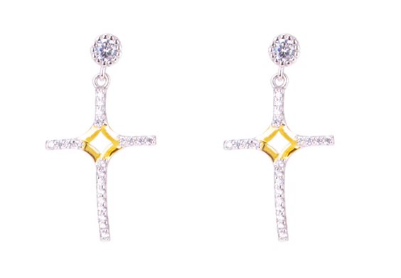 Ohrringe Agios Dame in Silber Zirconia AGI294/O - AGI294/O